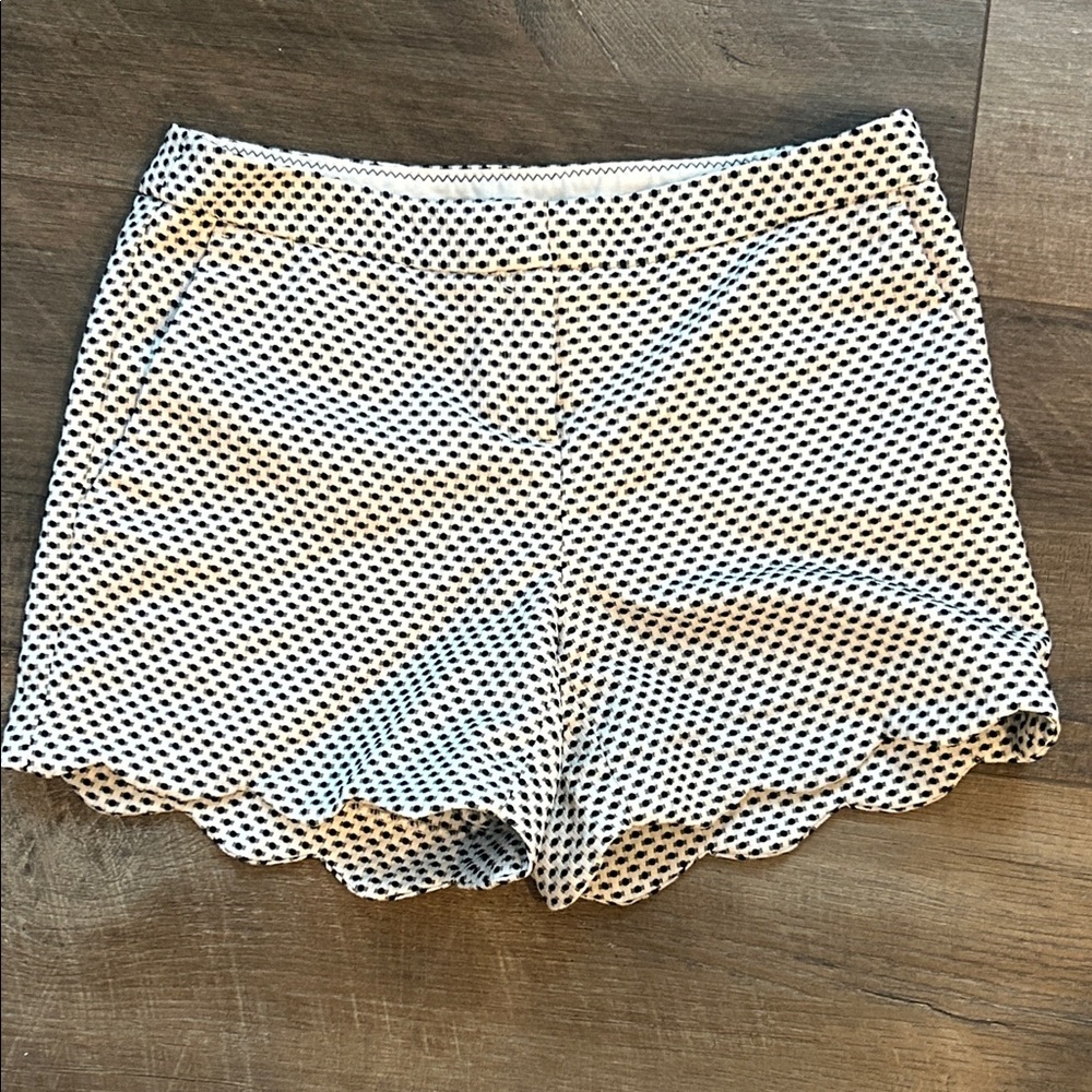 Cynthia Rowley Black and White High Waist Shorts